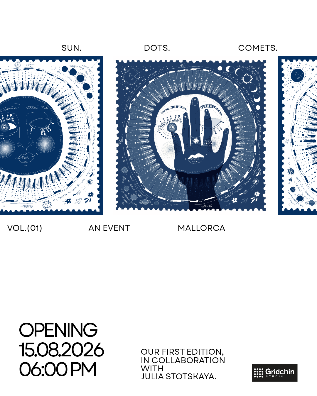 Gridchin Studio Presents Release No. 01: Sun. Dots. Comets. — A Collaboration with Julia Stotskaya